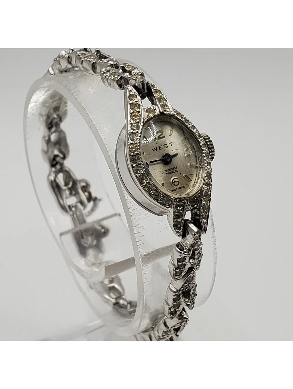 Vintage West Mechanical Swiss Made Watch Women For Parts Or Repair